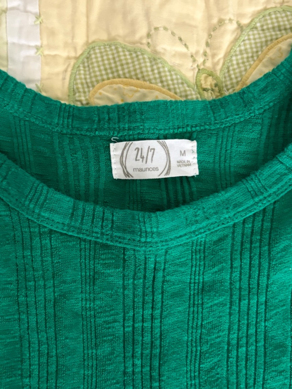 Green Ribbed Tank Top Maurice’s - Picture 4 of 4